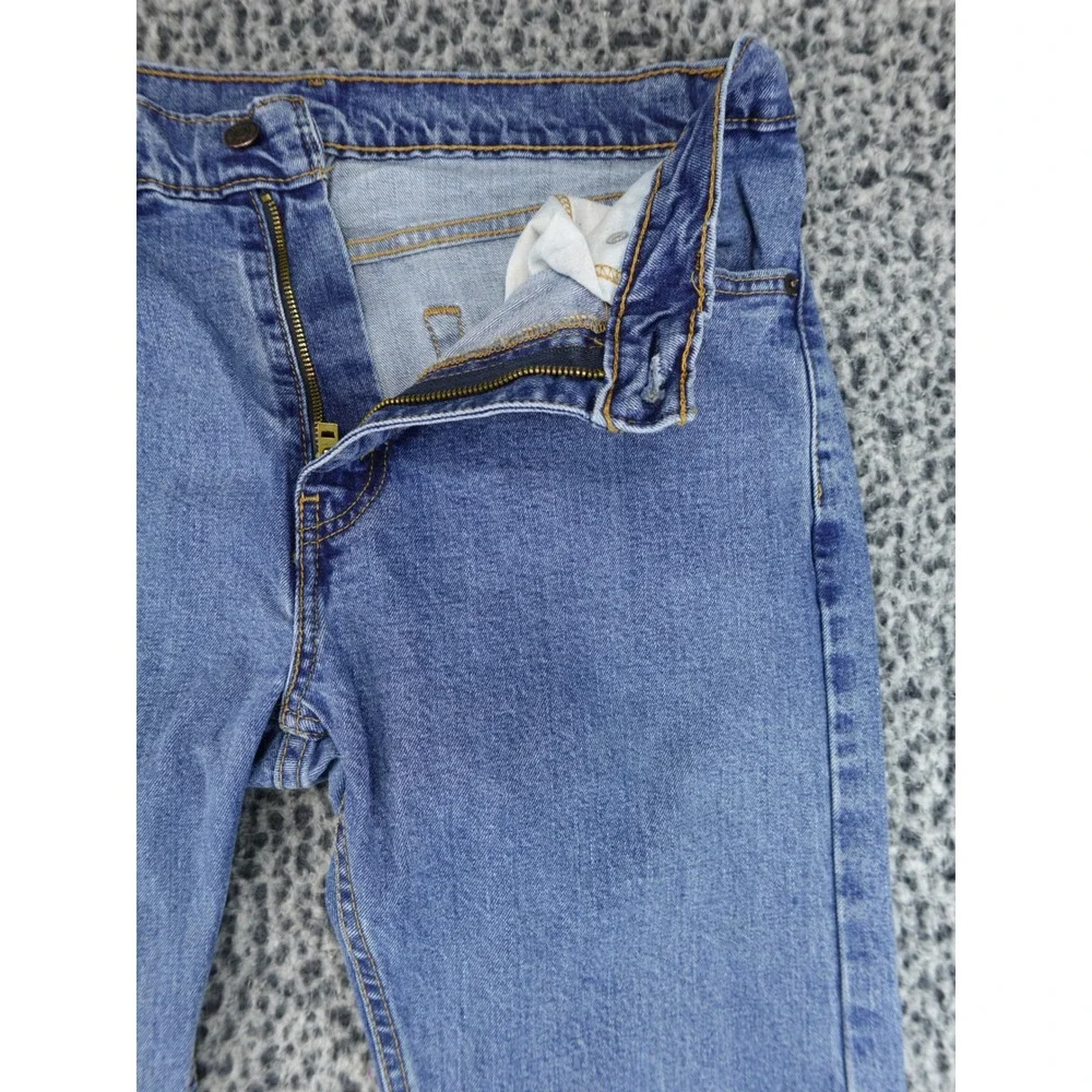 Levis 505 Straight Leg Jeans Mens 32x32 Blue Medium Wash Classic Denim Workwear